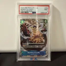 One Piece Monkey D Luffy Treasure Rare OP13 OP11-058 PSA 9 - Image 1