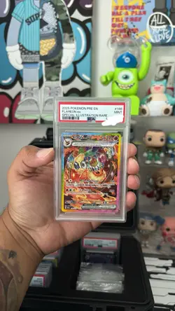 2025 POKEMON PRISMATIC EVOLUTIONS SPECIAL ILLUSTRATION RARE FLAREON EX PSA 9 - Image 1