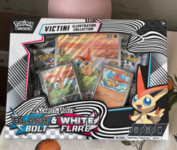 Pokemon S&V Black Bolt & White Flare Victini Illustration Collection Box Sealed - Image 3