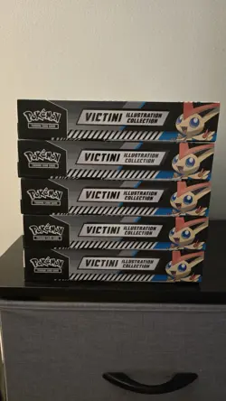 Lot Of 5 Pokemon Black Bolt White Flare Victini Illustration Collection Box NEW - Image 3