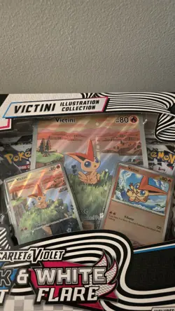 Lot Of 5 Pokemon Black Bolt White Flare Victini Illustration Collection Box NEW - Image 4
