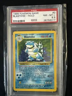 1999 Pokemon Game Blastoise Holo PSA 8.5 NM-MT - Image 1