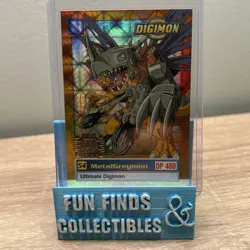 FOIL PRISM GOLD STAMPED Digimon Card MetalGreymon U6 Upper Deck 1999 Holo #54 NM - Image 1