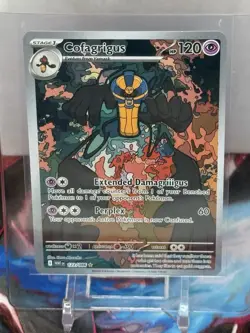 Pokemon TCG Cofagrigus 123/086 SV: White Flare Holo Illustration Rare Card - Image 1