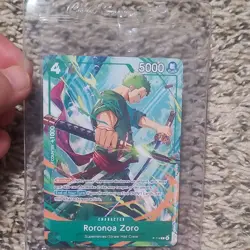 Bandai One Piece CCG Roronoa Zoro Blocker Character Card P-114 - Image 1
