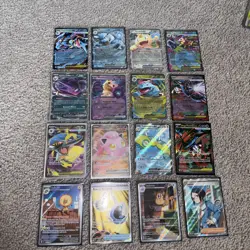 Pokemon TCG Mega Evolution Illustration Rare and EX Lot Of 16 Cards - Image 1
