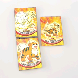 Topps Pokemon Trading Cards 1999 Lot 3 Ninetales #38 Growlithe #58 Arcanine #59 - Image 1