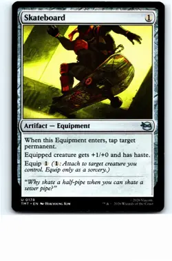 SKATEBOARD 0178 TEENAGE MUTANT NINJA TURTLES MAGIC: THE GATHERING UNCOMMON - Image 1