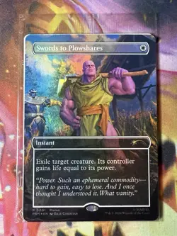 2026 Magic The Gathering Thanos Swords To Plowshares PSA Magazine Promo SEALED - Image 1