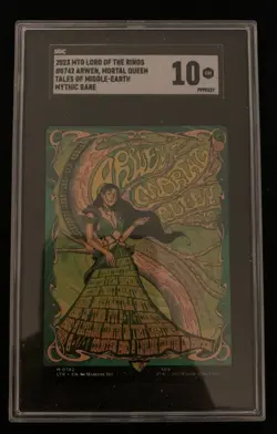 Arwen, Mortal Queen Borderless Poster SGC 10 Graded Lord of the Rings MTG - Image 1
