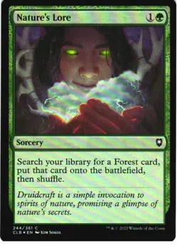 NATURE'S LORE 244 BATTLE FOR BALDUR'S GATE MAGIC: THE GATHERING FOIL LP - Image 1