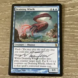Draining Whelk TIME SPIRAL Signed MARK TEDIN MTG NM Magic: The gathering - Image 1
