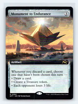 Monument to Endurance (Extended Art) 394 Aetherdrift Magic: The Gathering NM - Image 1