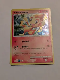 Chimchar - 14/17 - Holo Rare POP Series 6 Pokemon HP Small Swirl #1 - Image 1