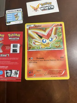 Pokemon Victini Jumbo Holo Promo Card 15/101 BW Black White Manga Sampler 2011 - Image 3