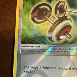 Pokemon TCG BodyBuilding Dumbbells 113/147 STAFF Stamped League Cup Promo - Image 2