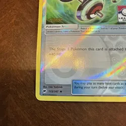 Pokemon TCG BodyBuilding Dumbbells 113/147 STAFF Stamped League Cup Promo - Image 5