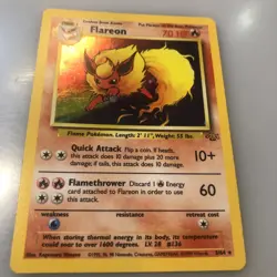 Pokemon Flareon Holo Rare 3/64 - Image 1