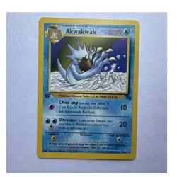 Pokemon Akwakwak Fossil 35/62 Uncommon French Stage 1 70 HP 1999 Wizards Regular - Image 1