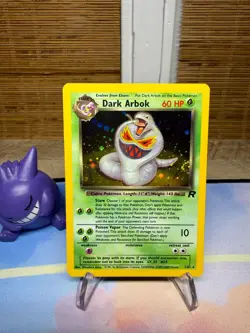 Dark Arbok 2/82 Team Rocket Holo Pokemon TCG WOTC Vintage SWIRL - Image 1