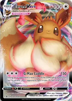 Lightly Played Eevee VMAX - SWSH087 - SWSH Black Star Promo Pokemon SWSH Black S - Image 1