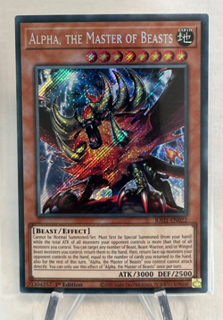 Yugioh Alpha, the Master of Beasts PHRA-EN023 Secret Rare 1st Ed NM - Image 1