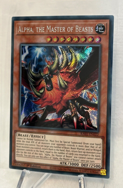 Yugioh Alpha, the Master of Beasts PHRA-EN023 Secret Rare 1st Ed NM - Image 2