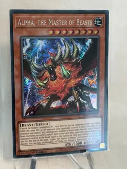 Yugioh Alpha, the Master of Beasts PHRA-EN023 Secret Rare 1st Ed NM - Image 3