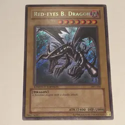 Yu-Gi-Oh! Red-Eyes B. Dragon BPT-005 2002 Tin Secret Rare and Blue Eyes bpt-003 - Image 1