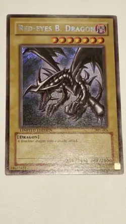 Yu-Gi-Oh! Red-Eyes B. Dragon BPT-005 2002 Tin Secret Rare and Blue Eyes bpt-003 - Image 2