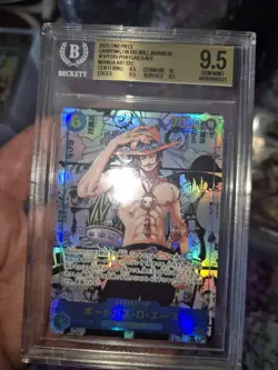 OP13-119 Portgas .D. Ace One Piece Manga bgs 9.5 Japanese - Image 1