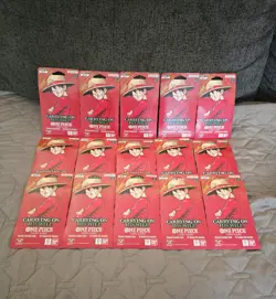 One Piece TCG OP-13 Carrying On His Will Sleeved Booster Pack Lot of 15 English - Image 1