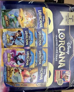 Disney Lorcana Into the Inklands Ravensburger Starter Deck Kit Promo 244 Cards - Image 1