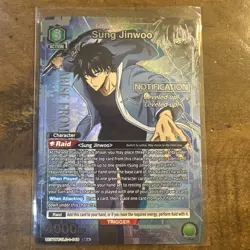 Union Arena Solo Leveling Sung Jinwoo 048 SR* Brand New. Pack Fresh. - Image 1