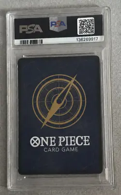 Monkey D. Luffy OP05-119 SEC-SPC 3rd Anniversary Silver PSA 9 One Piece Card - Image 2