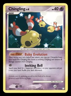 Chingling - 42/123 - Uncommon - Mysterious Treasures - Pokemon Card - HP - Image 1