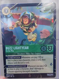 Exclusive Disney Lorcana Buzz Lightyear On The Way Promo Card 56/P3 - Image 1