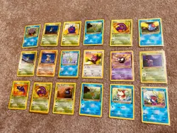 Vintage Lot of 118 First Edition 1st Edition WOTC Pokemon Cards - Image 1