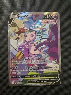 Pokemon Mew v Fusion Strike Ultra Rare Alternate Full Art Holo Card 251/264 - Image 1
