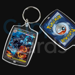 Mega Charizard X ex, Phantasmal Flames 125/094 | Mini Pokemon Card Keychain - Image 1