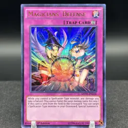 Magicians' Defense MVP1-EN028 1st Edition Ultra Rare Yugioh Card - Image 1