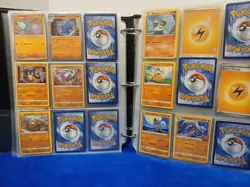 Pokemon Card Lot Mostly Full Binder Energy Cards Shinx Duplicates - Image 4