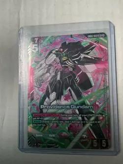 Providence Gundam Steel Requiem Gundam Card Game LR+ NM/M - Image 1