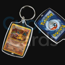 Charizard, 1999 1st Edition Base Set Shadowless #4 | Mini Pokemon Card Keychain - Image 1