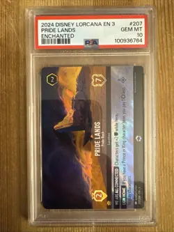 Pride Lands - Into the Inklands Enchanted Foil 207/204 Disney Lorcana PSA 10 - Image 1