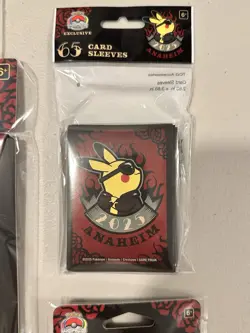 Pokemon World Championships 2025 Pikachu Lanyard Rockabilly / Sleeves / Pin - Image 5