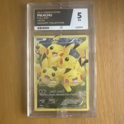 Pikachu Full Art Generations RC29/RC32 Radiant Collection ACE 5 Pokemon 2016 PSA - Image 1