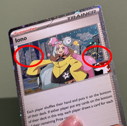 Cosmo Holo 2 SWIRL - Iono 185/193 PAL - Play! Pokemon Prize Pack Series 4 / 5 NM - Image 1