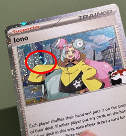 Cosmo Holo 2 SWIRL - Iono 185/193 PAL - Play! Pokemon Prize Pack Series 4 / 5 NM - Image 3