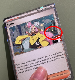 Cosmo Holo 2 SWIRL - Iono 185/193 PAL - Play! Pokemon Prize Pack Series 4 / 5 NM - Image 4